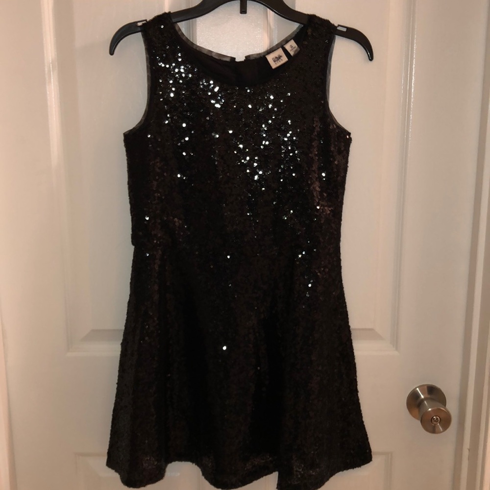 Black Sequin Dress